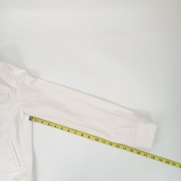 MERONA WOMANS XS DENIM WHITE JACKET - Picture 8 of 16
